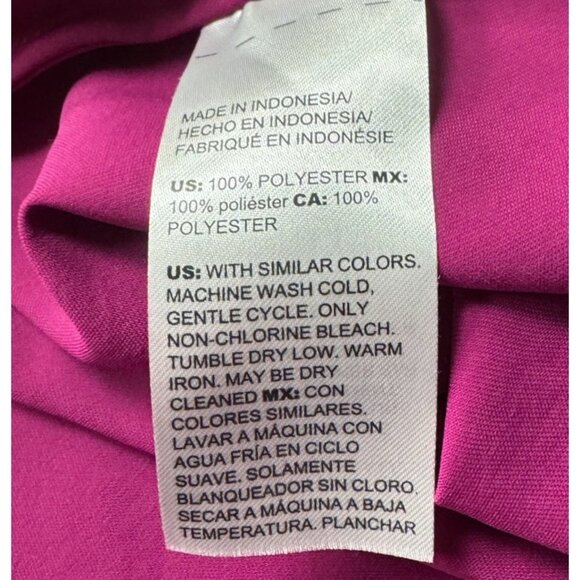 Chico's MSRP $82  Top Blouse Buttons V-neck Long Sleeve U.S. Large Purple NEW - Picture 4 of 7